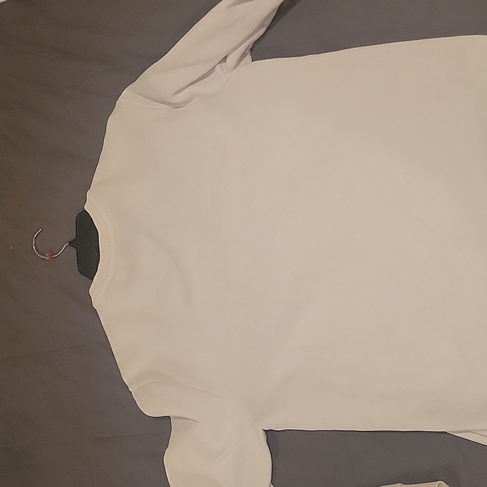 Calvin Klein Soft touch fleece SZ MEDIUM men's white with black - Picture 9 of 9